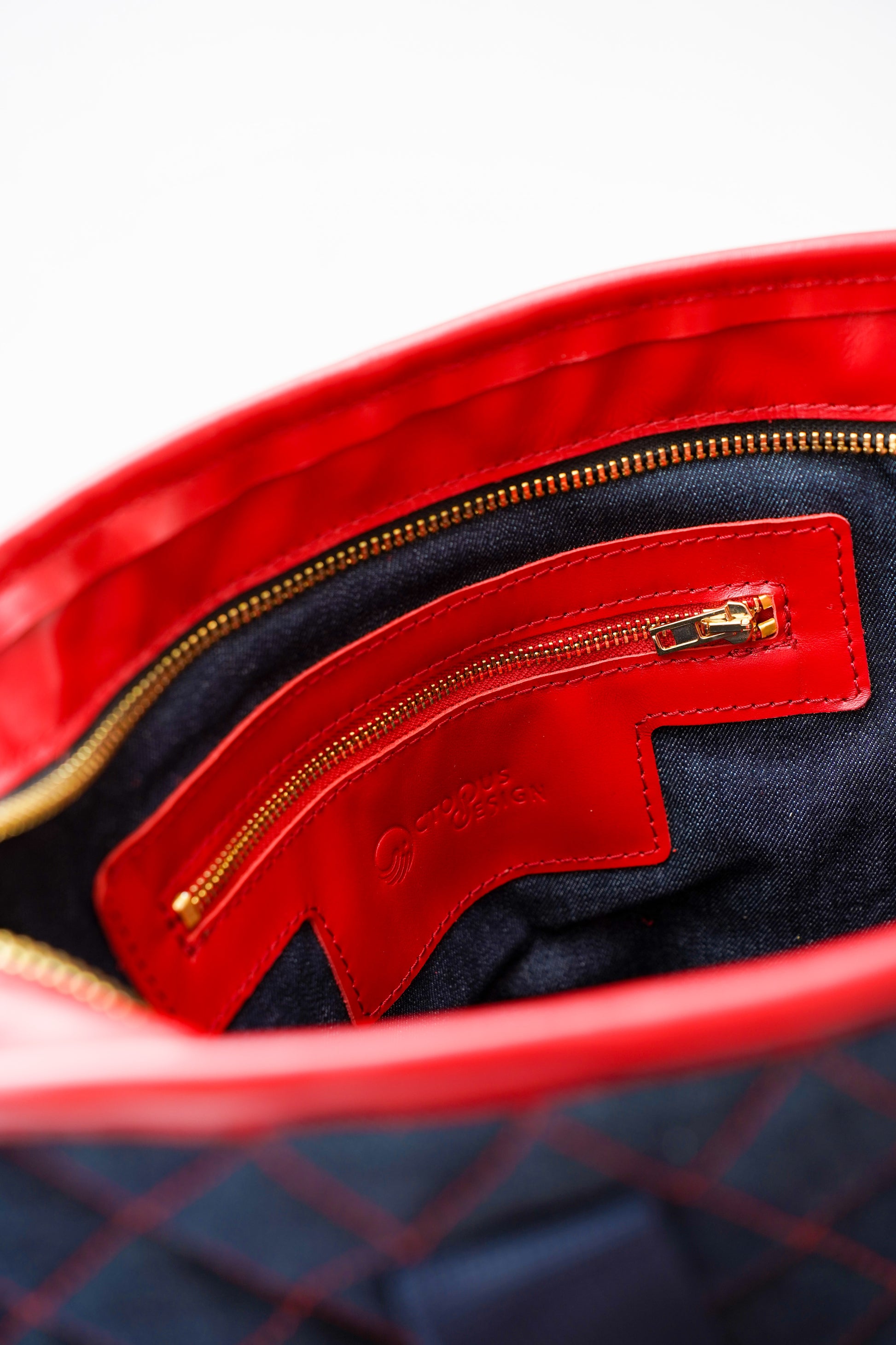 Sac Designo                                     Rouge/ Denim