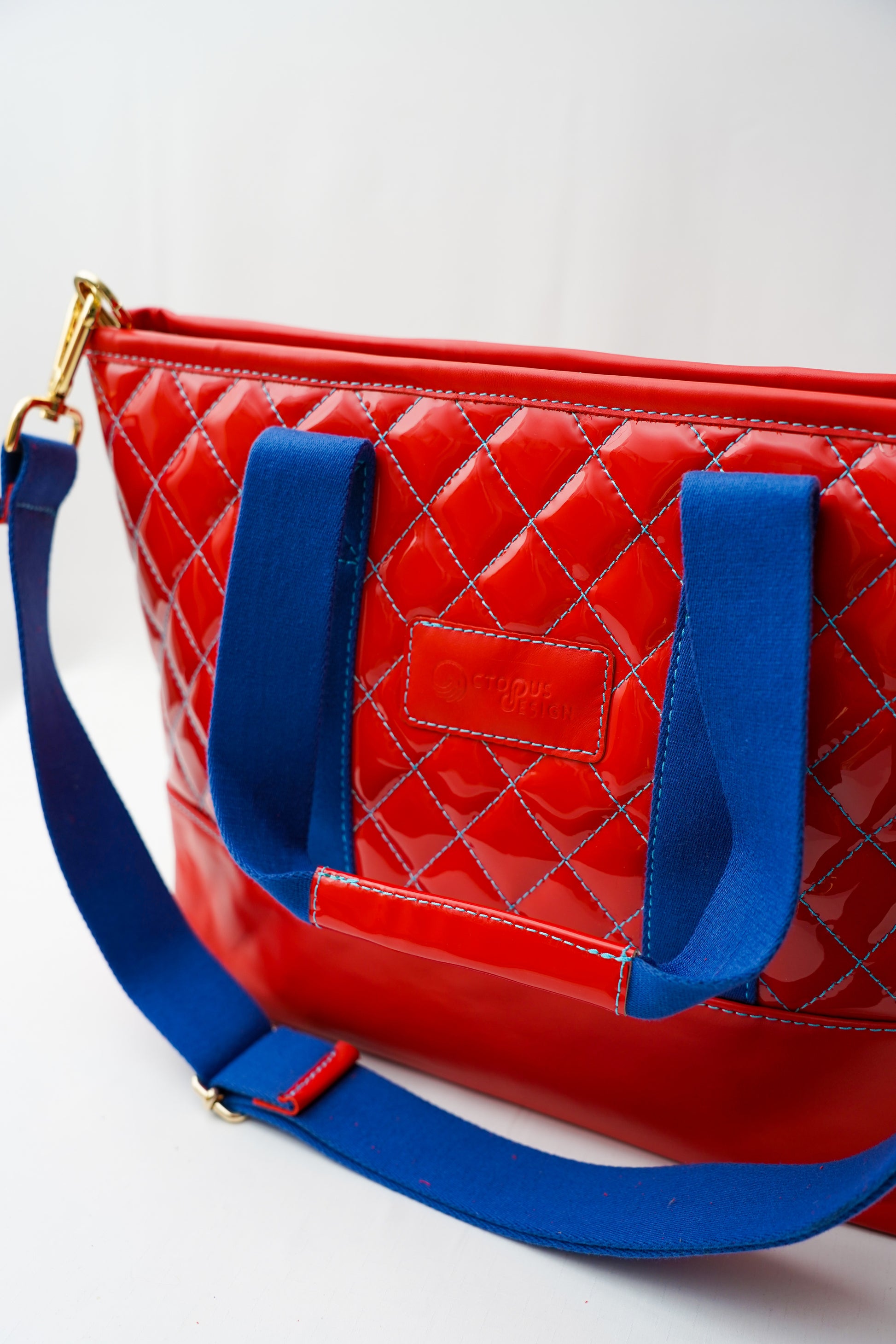 Sac Designo                                       Rouge vif vernis