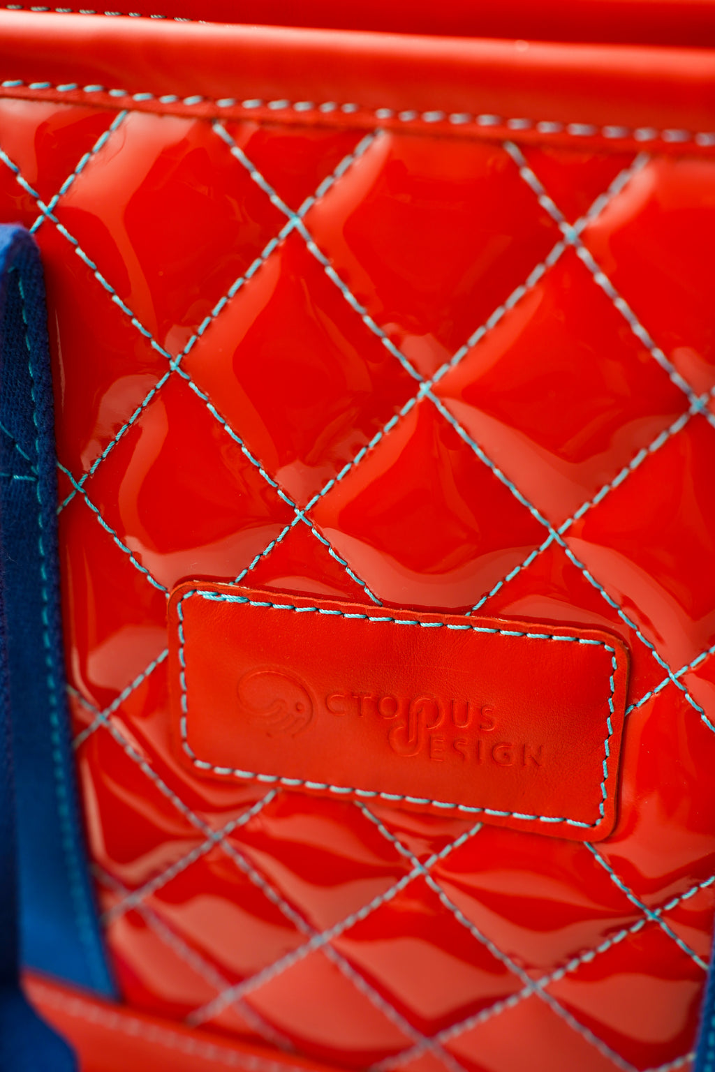 Sac Designo                                       Rouge vif vernis