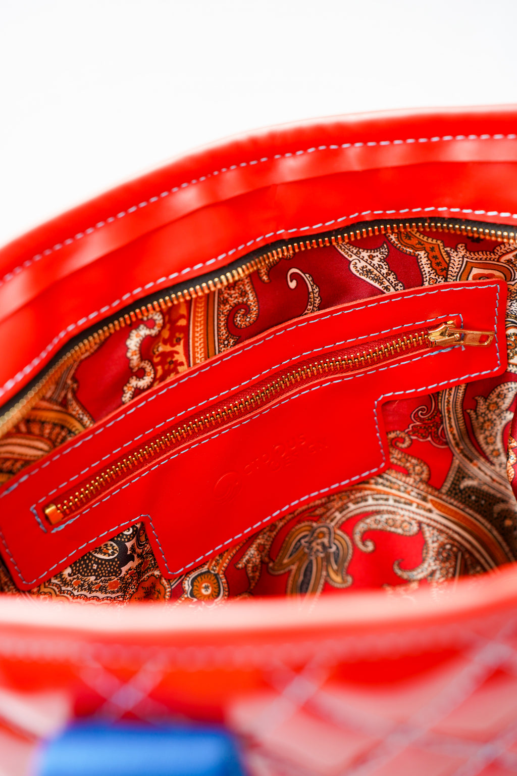 Sac Designo                                       Rouge vif vernis