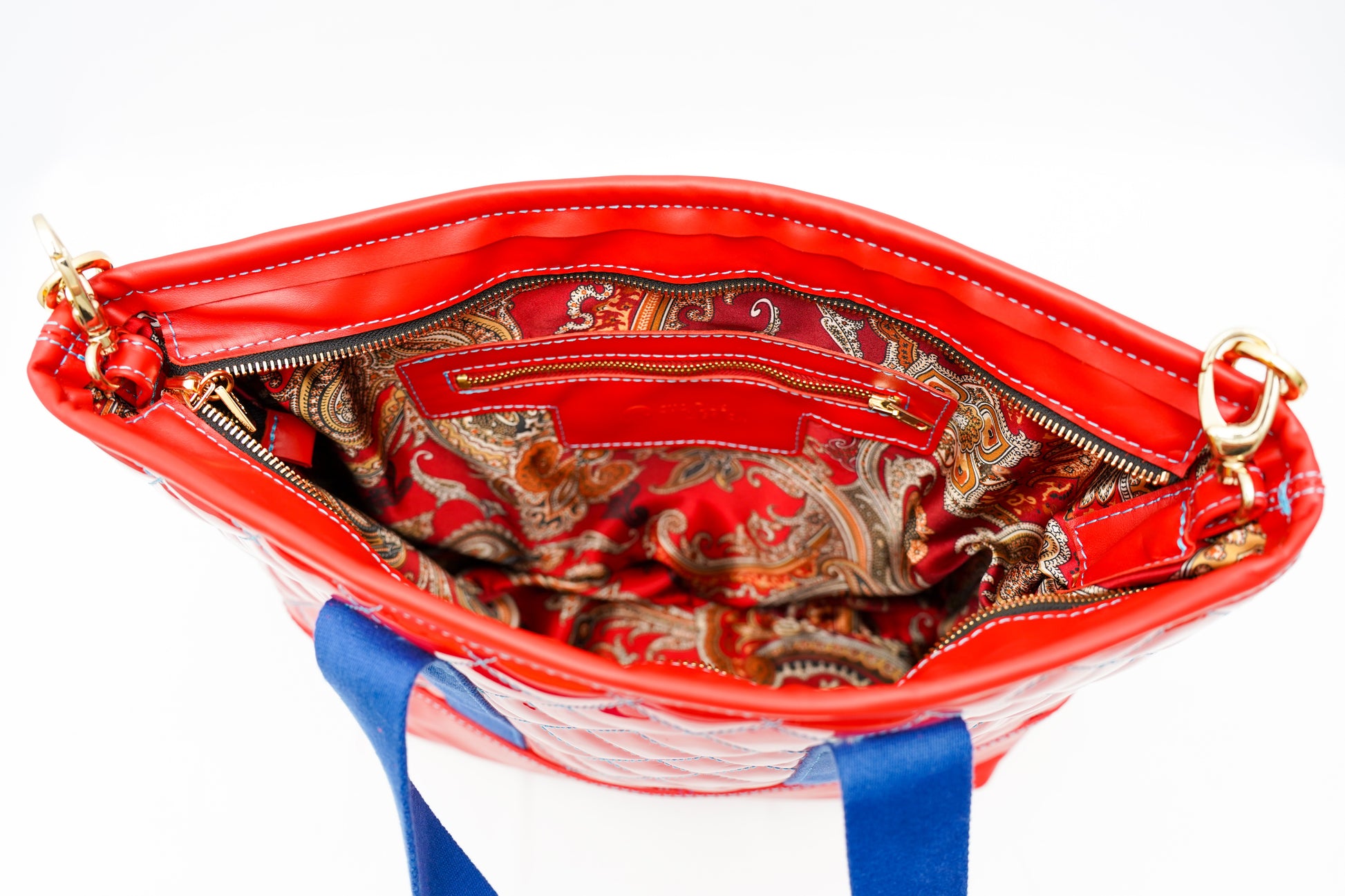 Sac Designo                                       Rouge vif vernis