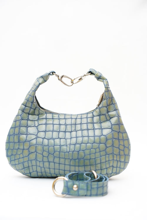 Mini Sac Empreinte                            Bleu Azur Sableux