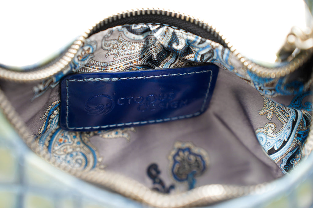 Mini Sac Empreinte                            Bleu Azur Sableux