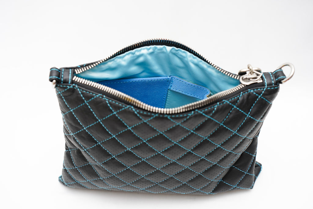 Pochette Noir matelassé