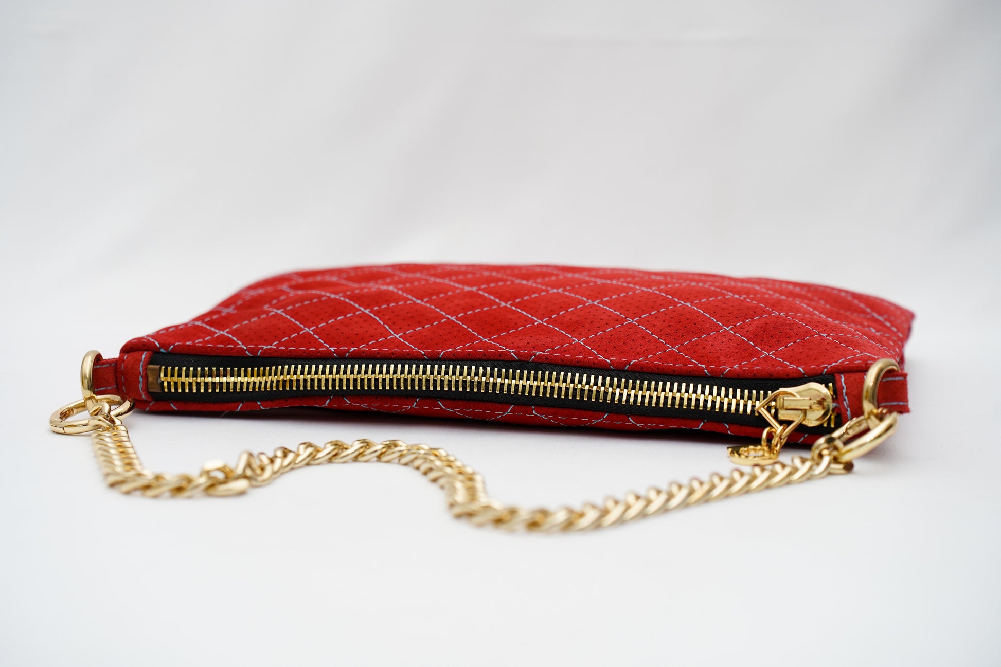 Sac Pochette Daim                     Rouge vif