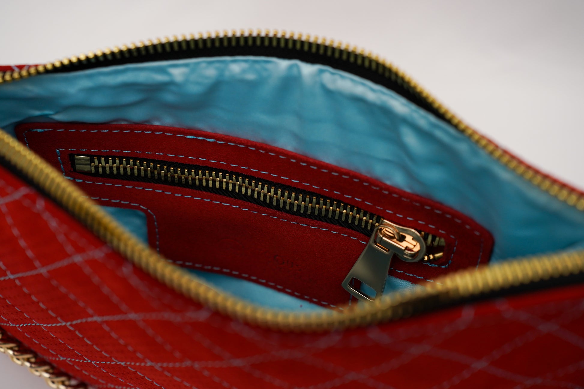 Sac Pochette Daim                     Rouge vif