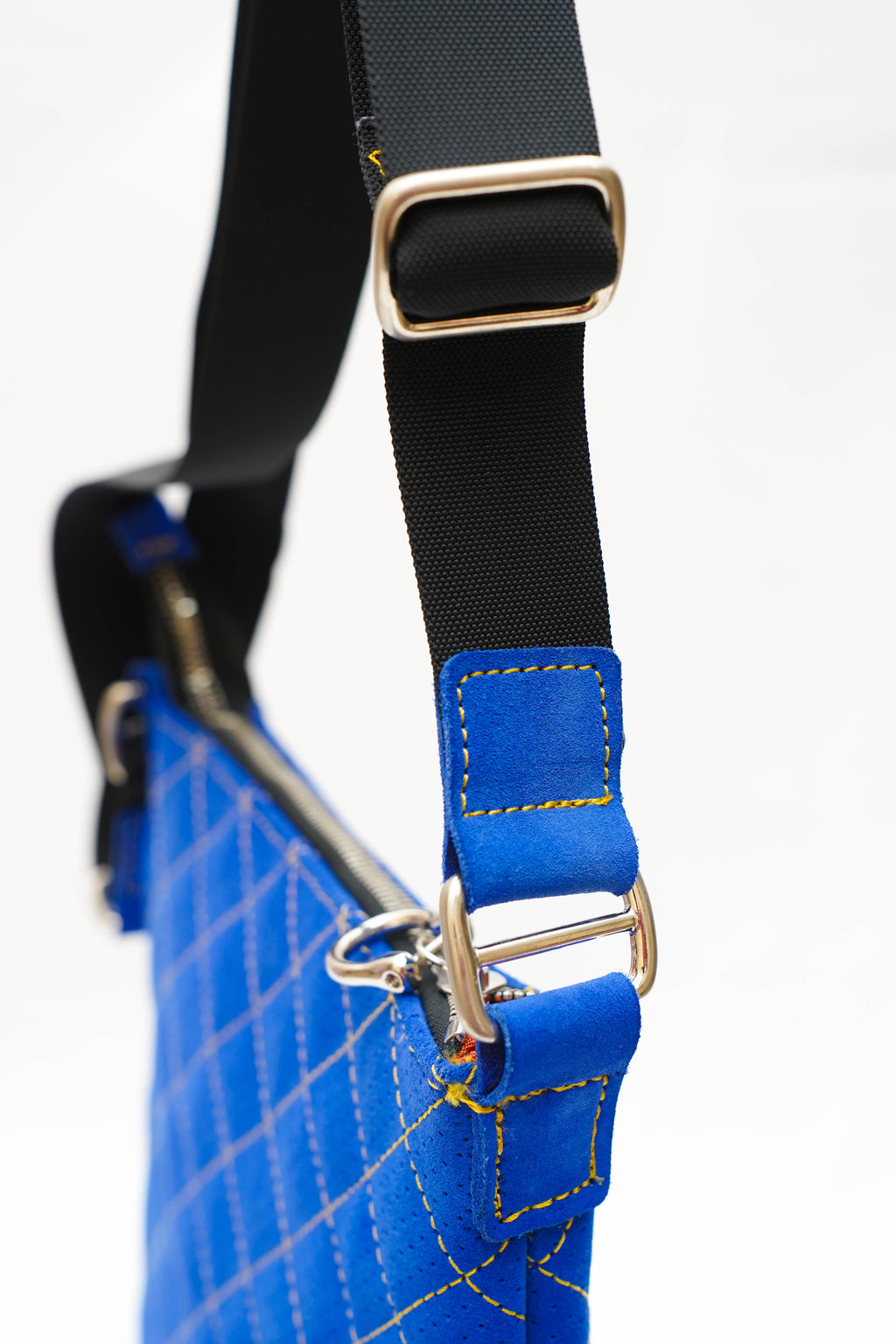 Sacoche Cuir renversé Bleu