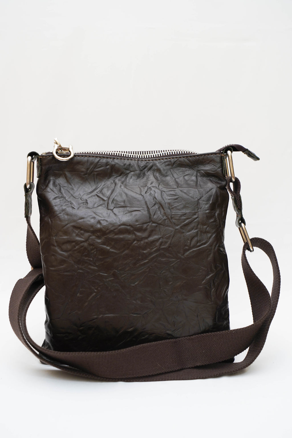 Sacoche Cuir frappé                         Marron