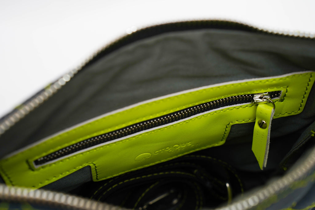 Pochette bleu pétrole