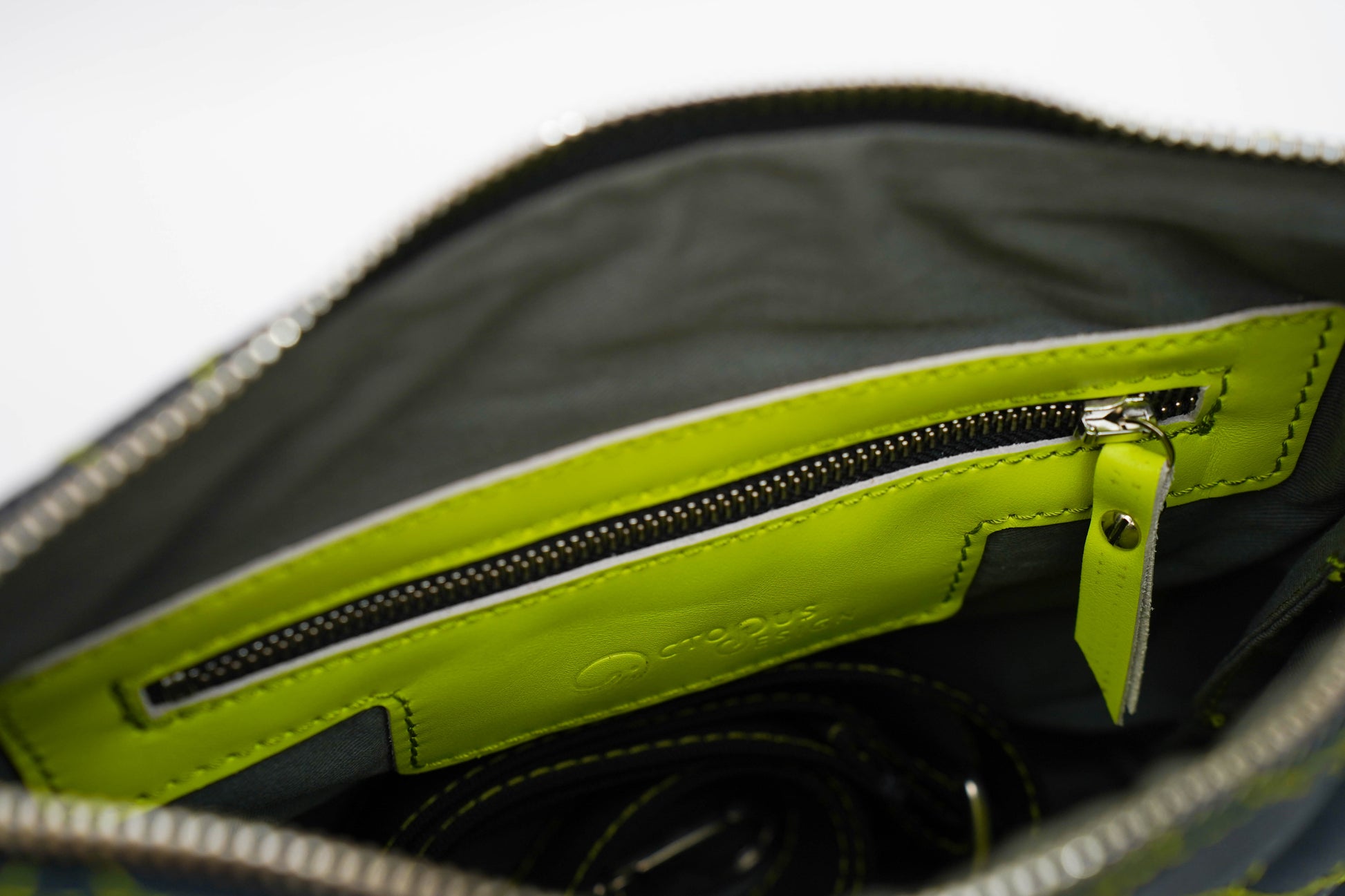 Pochette bleu pétrole