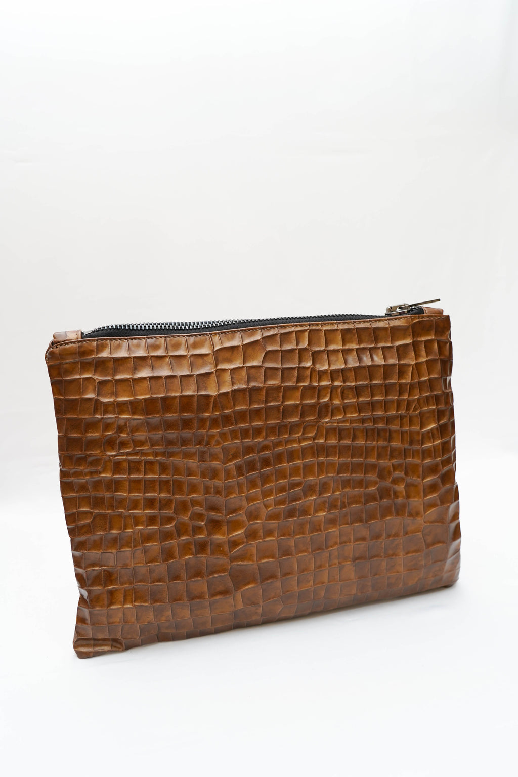 Porte-documents cuir gaufré