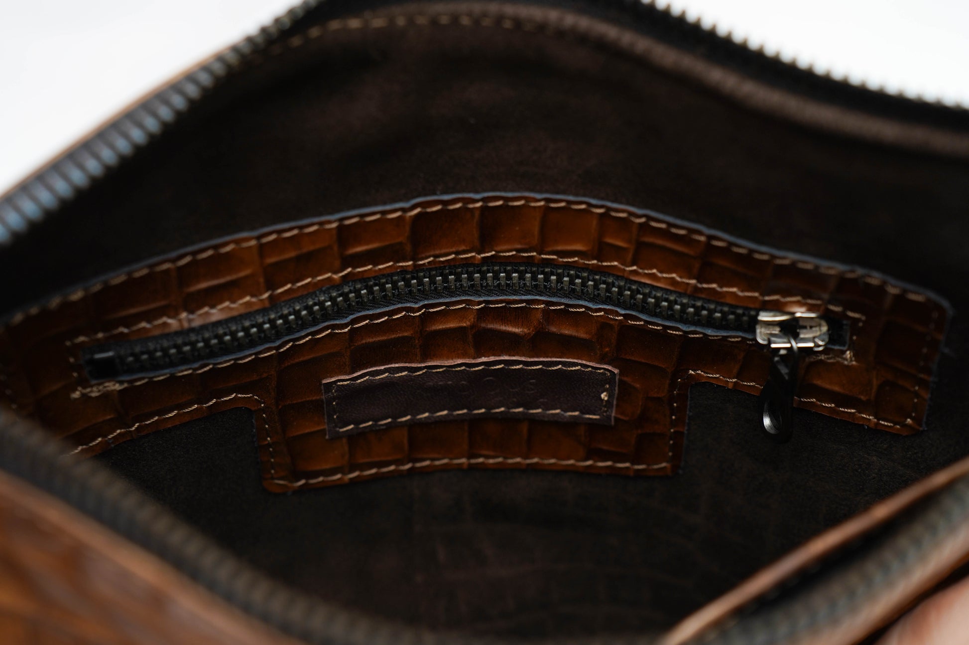 Porte-documents cuir gaufré