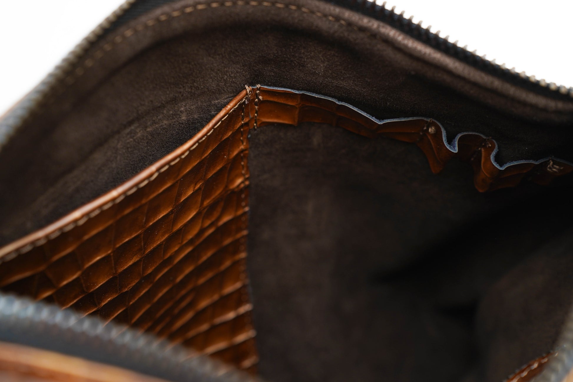 Porte-documents cuir gaufré