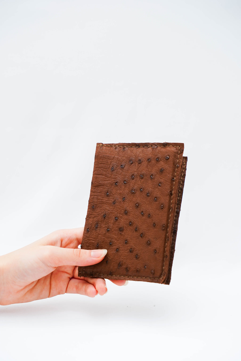 Portefeuille Gingerbread                      Véritable cuir d’Autruche