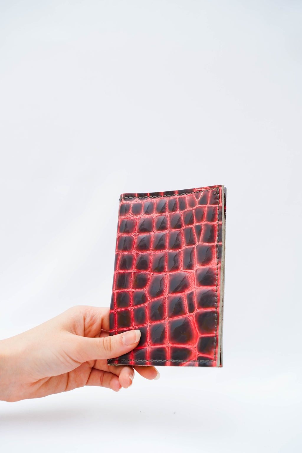 Portefeuille Corail                                Cuir gaufré vernis