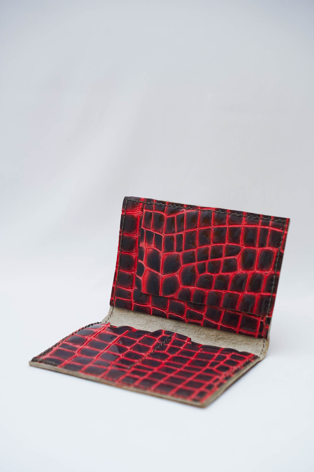 Portefeuille Corail                                Cuir gaufré vernis