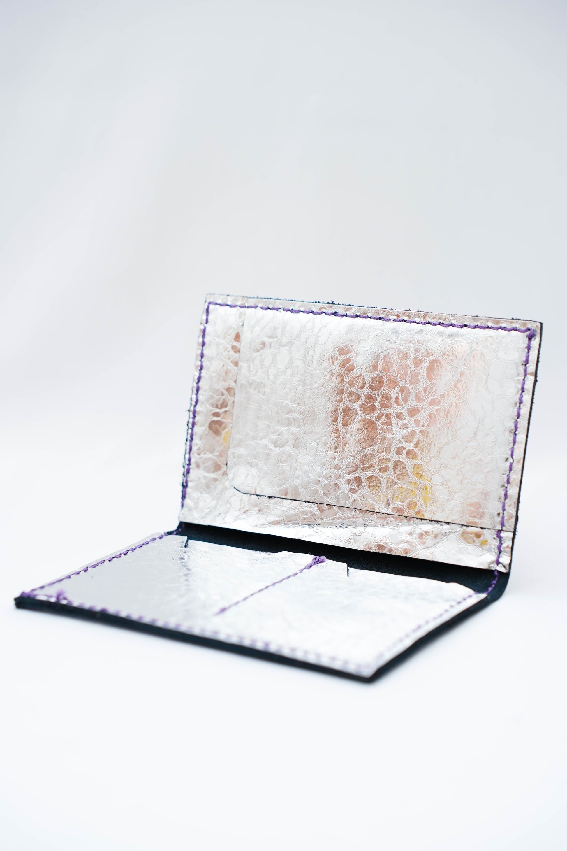 Portefeuille                                     Cuir Argenté