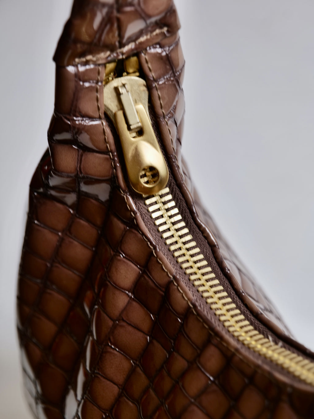 Sac Empreinte Croco Chocolat