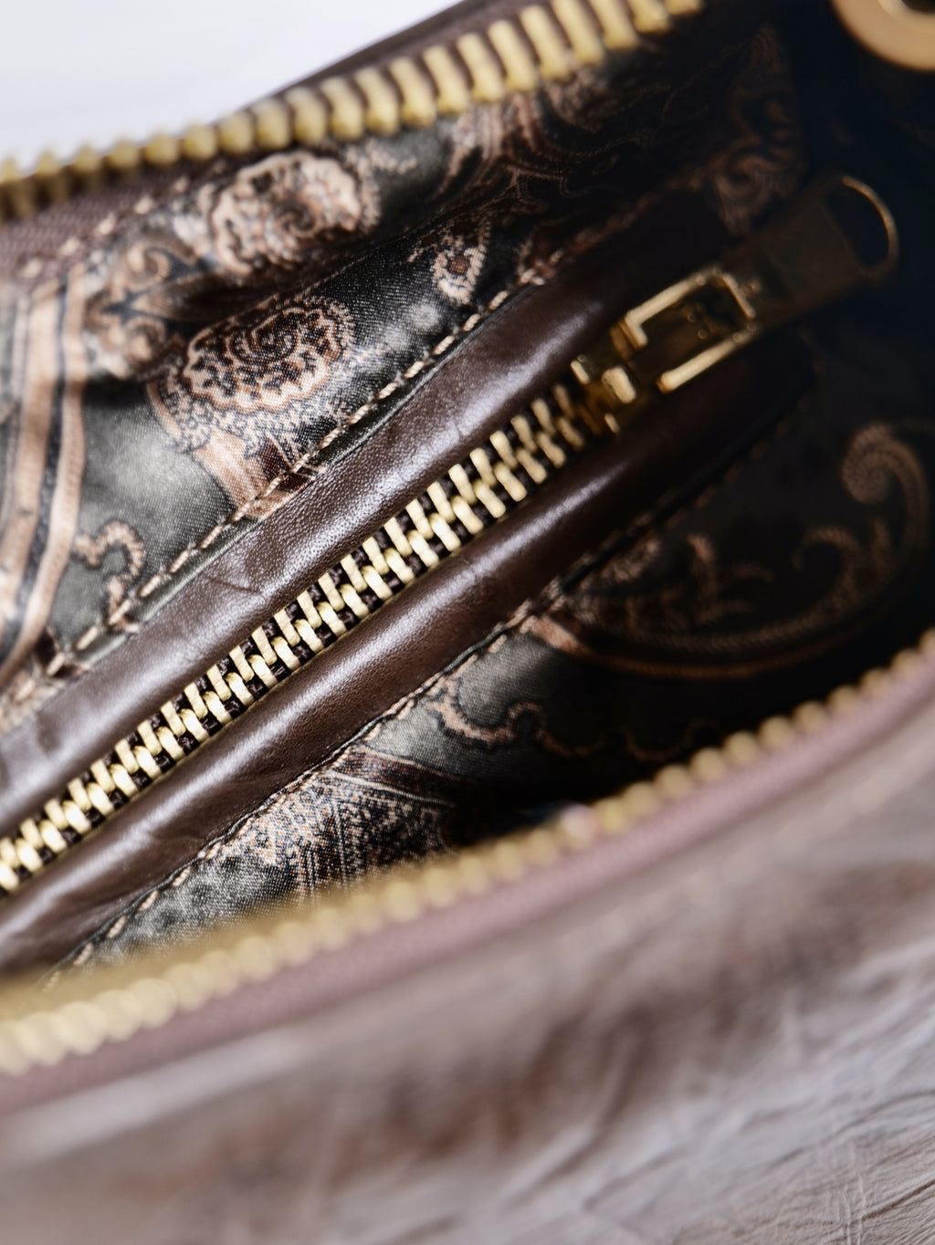 Sac Empreinte Croco Chocolat