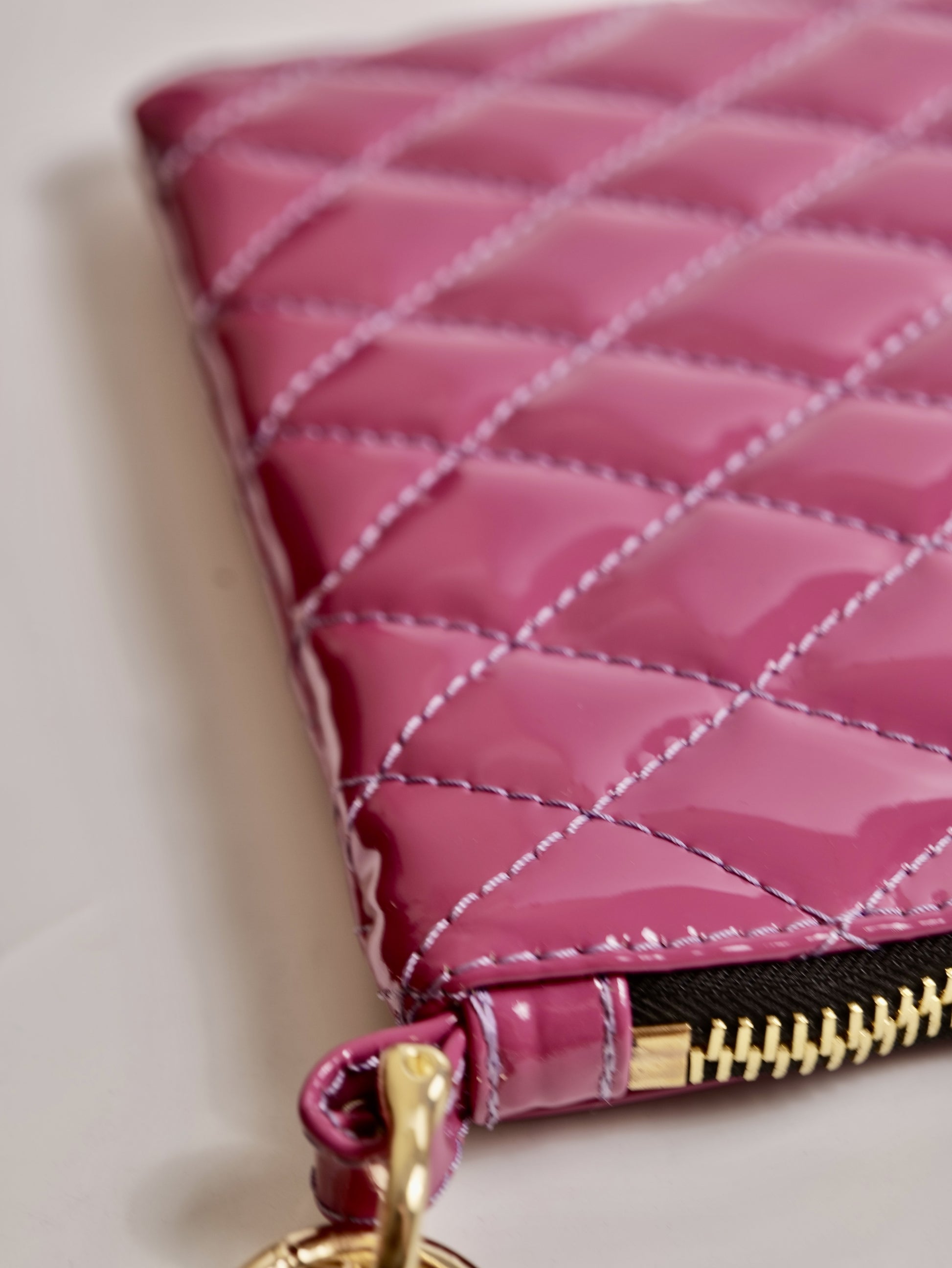 Sac Pochette Octotrend matelassée Fuchsia